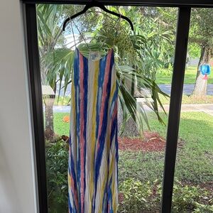 She + Sky White and Yellow Dress